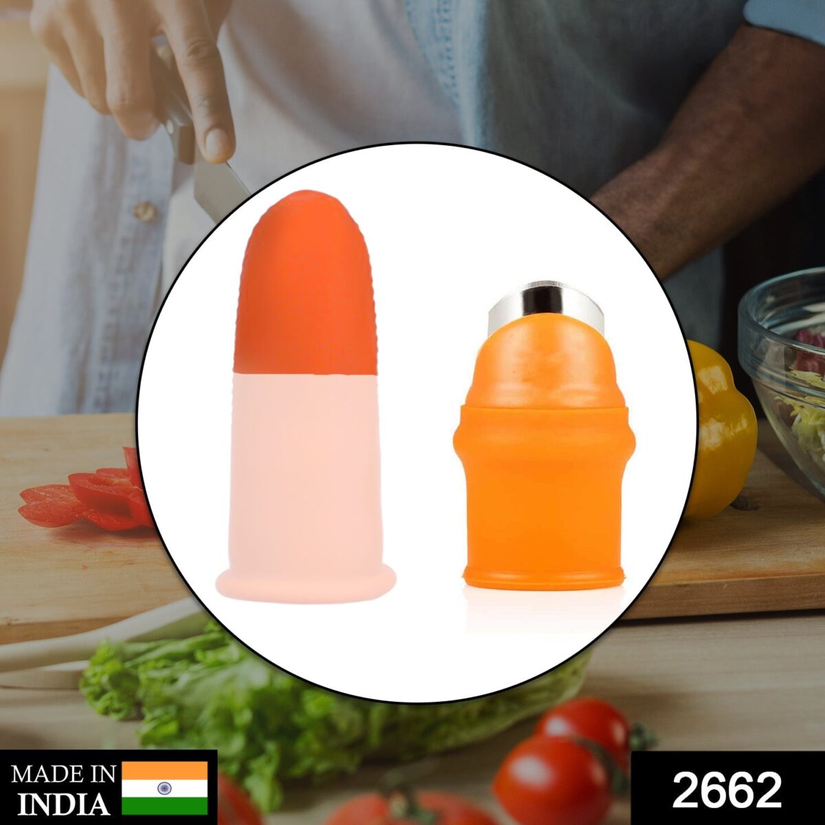 Vegetable Thumb Cutter and tool with effective sharp cutting blade system - Image 2