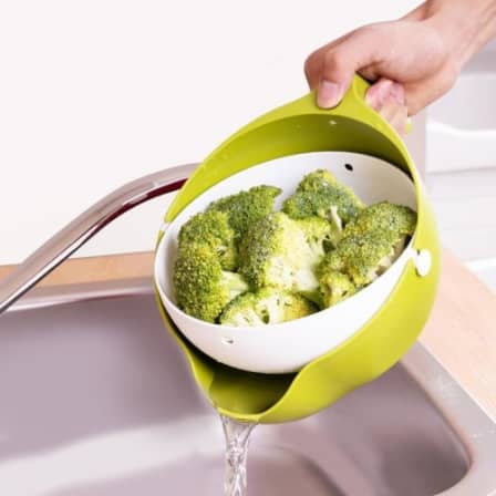 200108114228_Mesh1.jpg Multi-Functional Washing Fruits and Vegetables Bowl & Strainer with Handle - Image 6