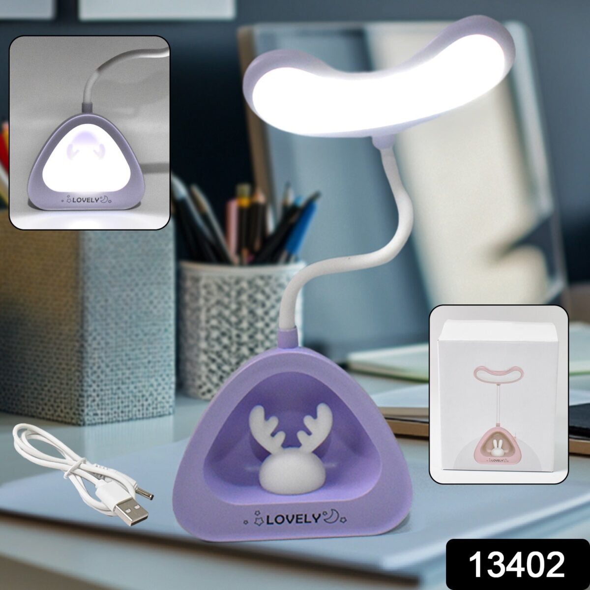 Cute Lovely LED Desk Light, LED Lamps Button Control (1 Pc) - Image 2