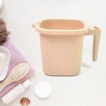 Plastic Square Bath Water Mug (1 Pc / 1000 ML / Mix Color) - Image 3