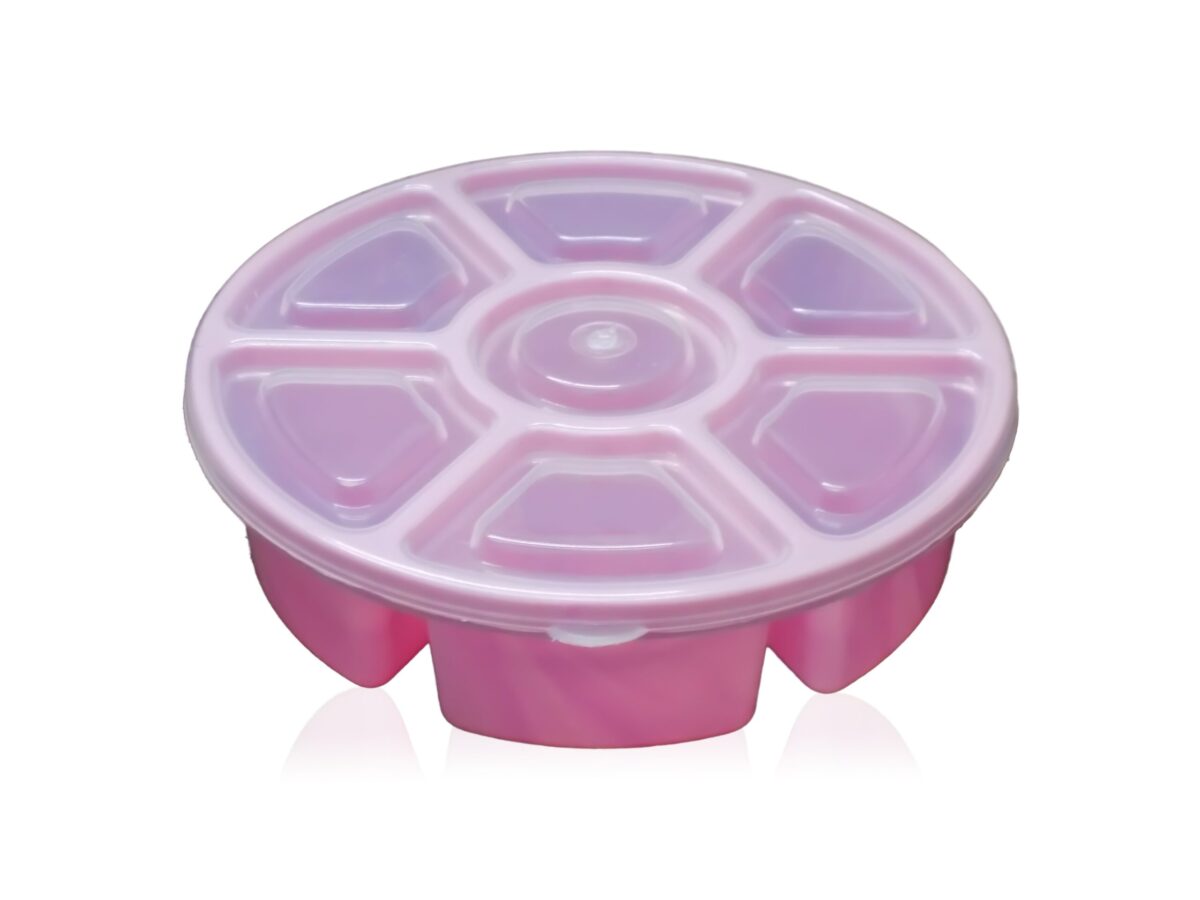 Mini Spice Box / Masala Dabba with 7 Compartments - Image 1