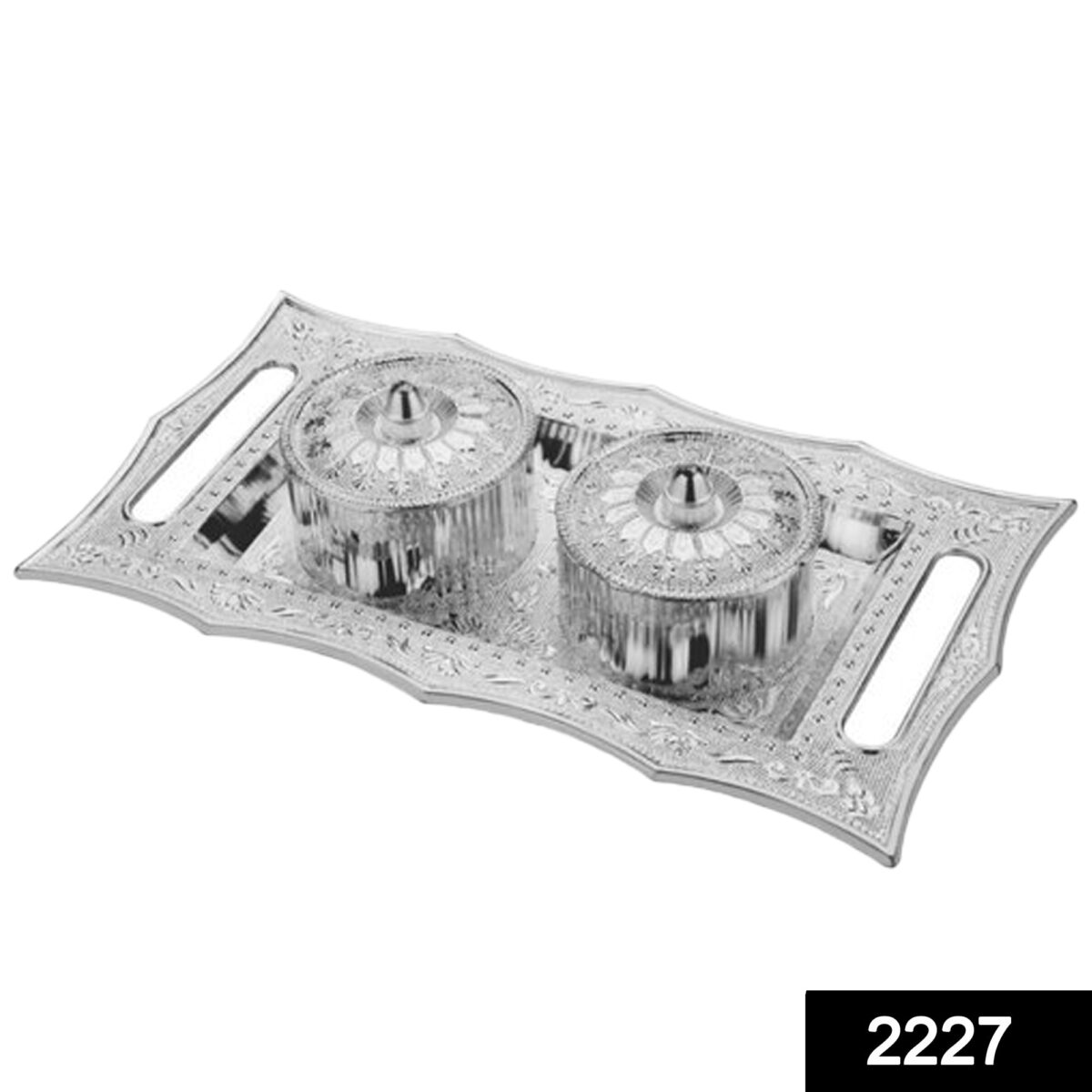 Multipurpose Decorative Multi Storage Mukhwas Dani / Serving Tray - Image 2