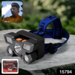 5 LED Headlamp USB Rechargeable Head Light (1 Pc) - Image 2