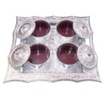 Dry Fruit Air Tight Bowls Tray with Lids 4 Section Snacks Mukhvas Dani - Image 3