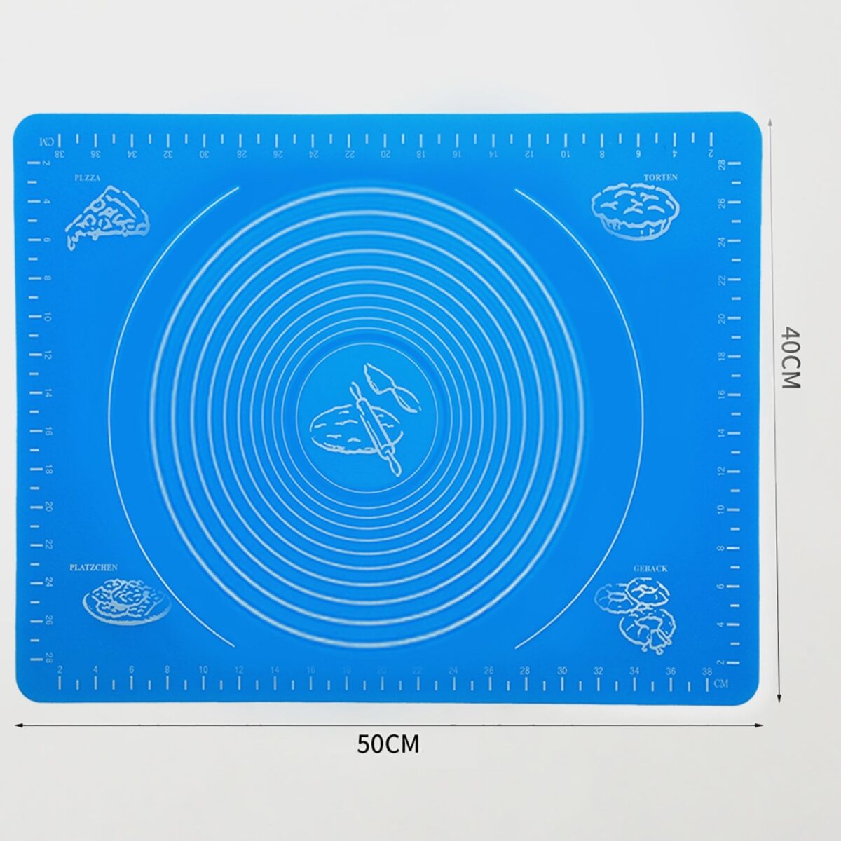 Mat, Rolling Mat Silicone Baking Mat Fondant Mat Sheet Chapati - Image 3