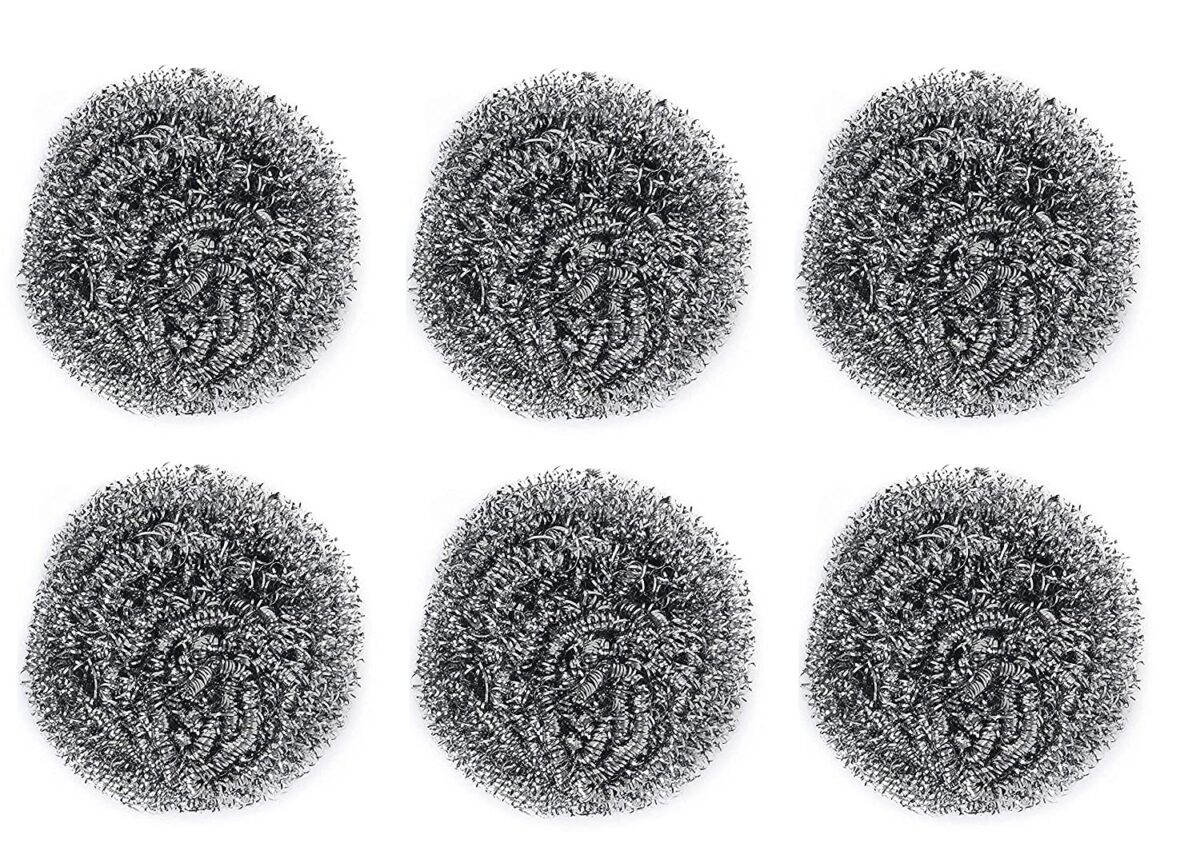 Round Shape Stainless Steel Scrubber (Pack of 6) - Image 4