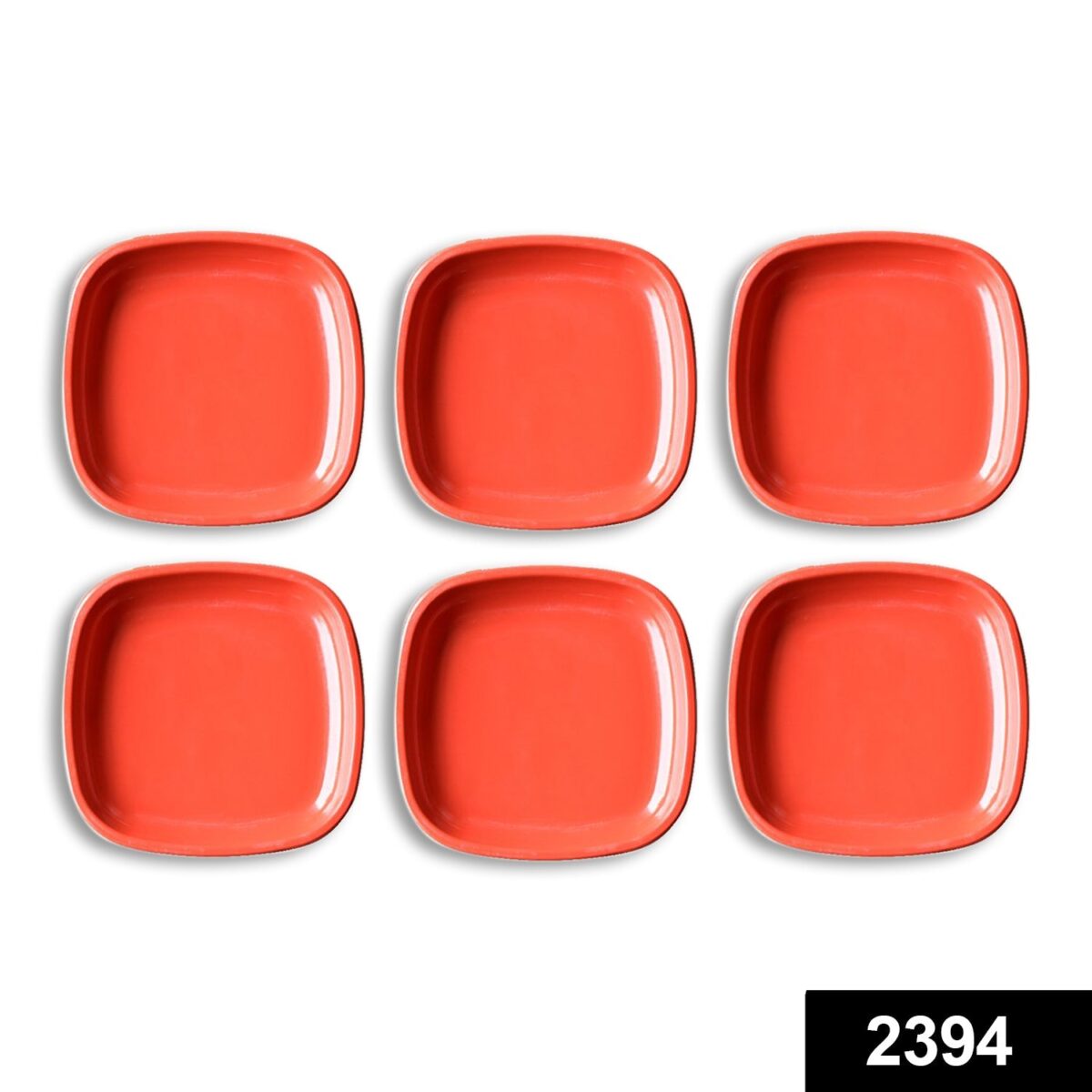 Microwave Safe Quarter Plates  Square 6 Pcs, - Image 2