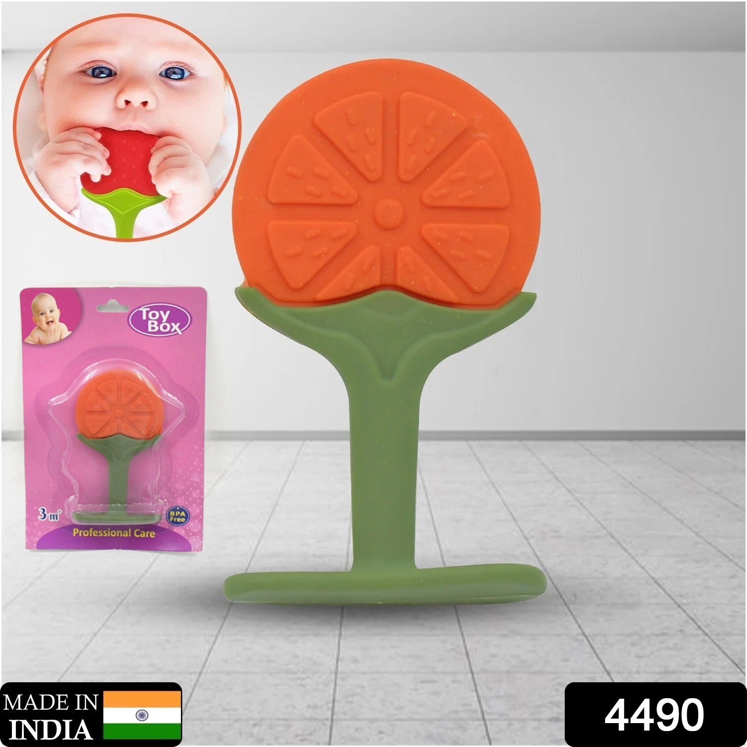 23ed873d-81ab-47f3-bf6e-117f4fa19093.jpg Silicone Fruit Teether Toy for Babies & Toddlers - Image 2