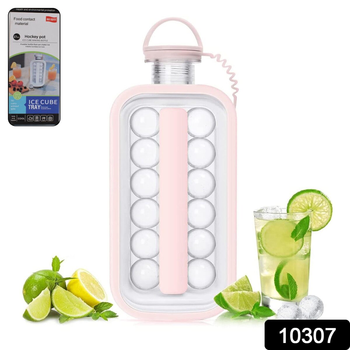 Ice Cube Trays 2 in 1 Portable Ice Ball Maker, 17 Round Ice Cube Mold  (1 Pc) - Image 2