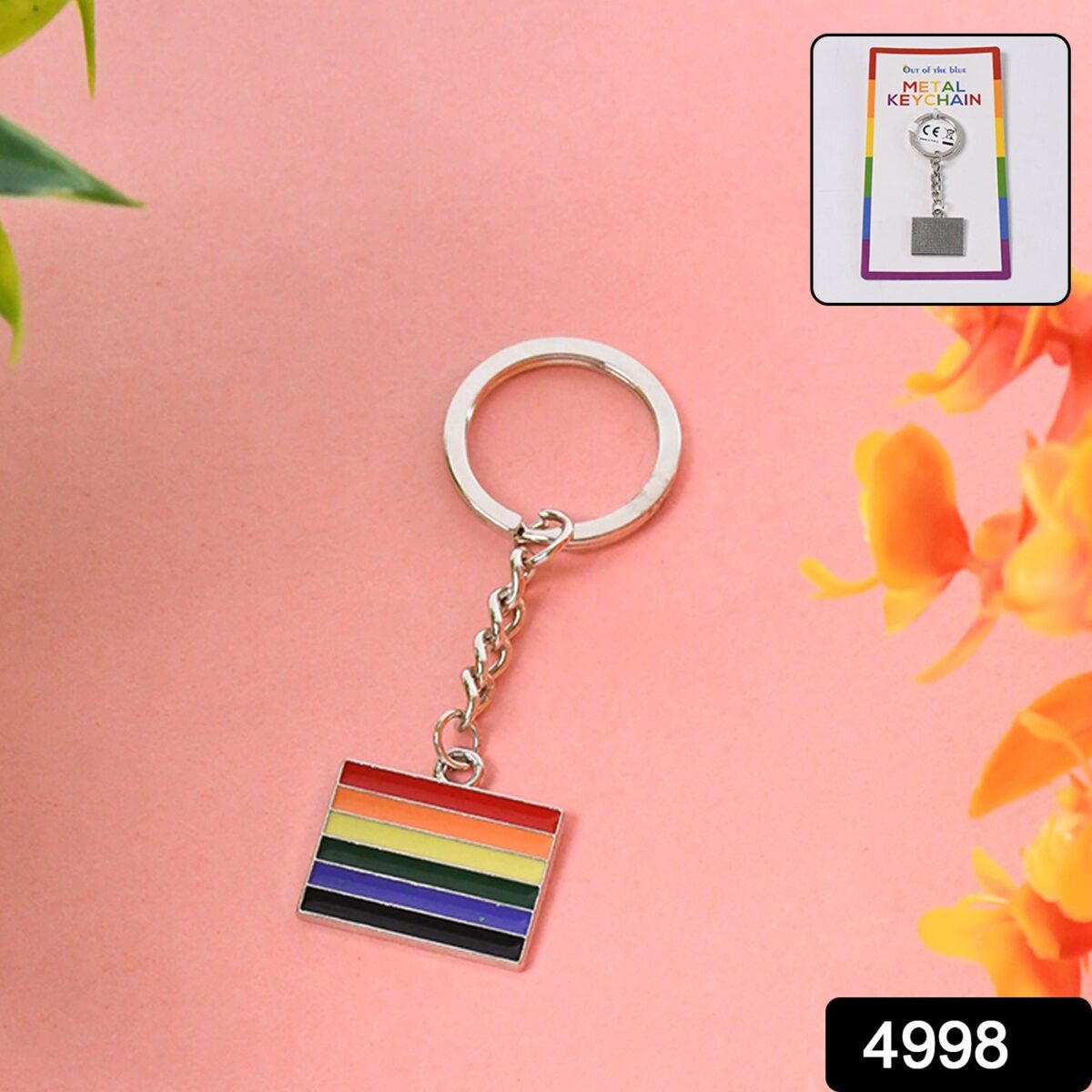 Rainbow Design Metal Keyring Key Chain (1 Pc Mix Design) - Image 2