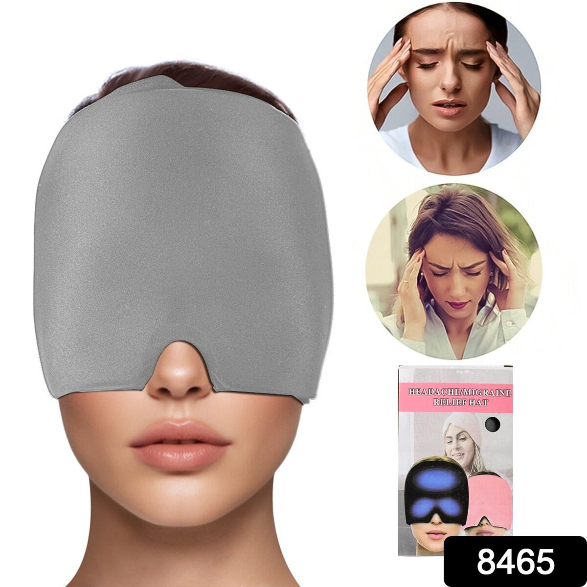 Headache Relief Hat Migraine Cap (1 Pc / Grey Color) - Image 2