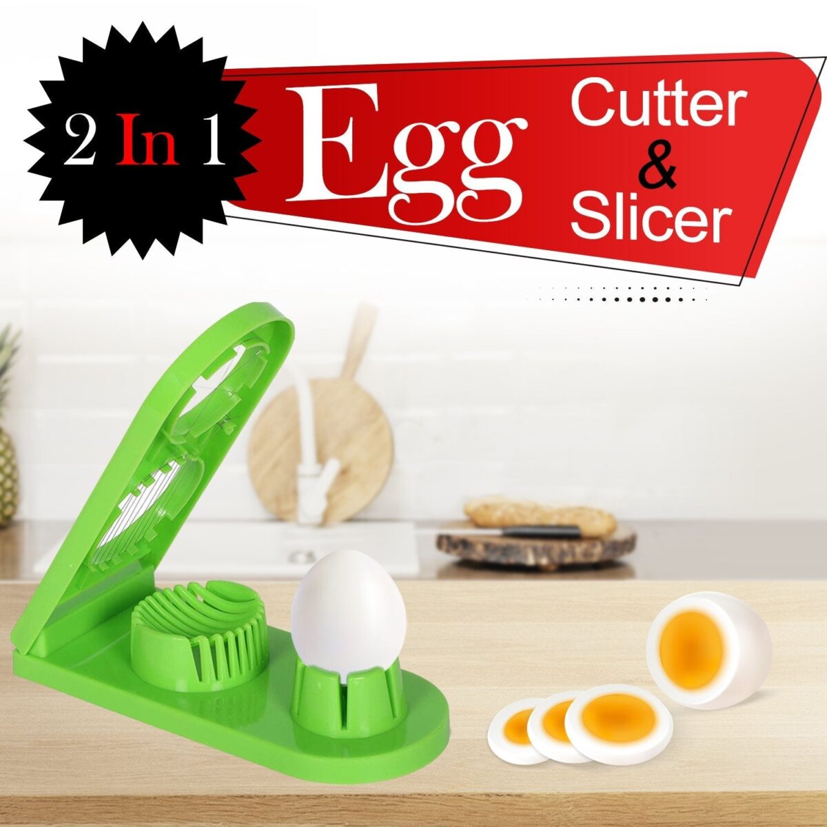 Multi-Segment 2 in 1 Egg Cutter / Slicer - Image 3
