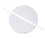 White Plastic Rolling Belan for Chapati Making - Image 2