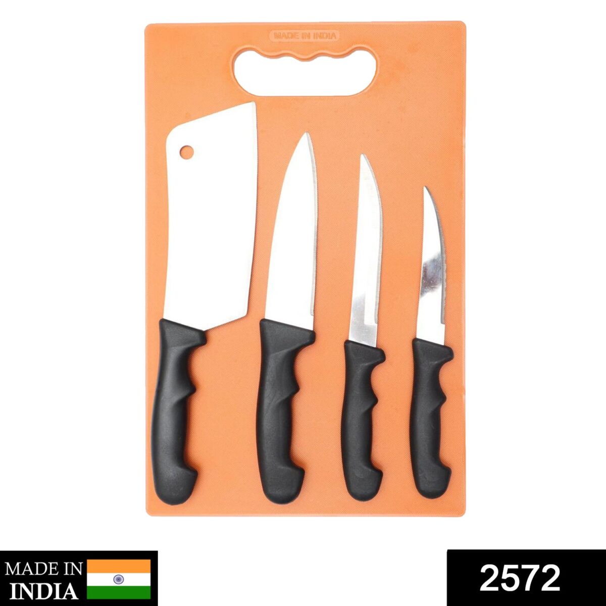 Chopping Board with Knife Set (Pack of 5) - Image 2