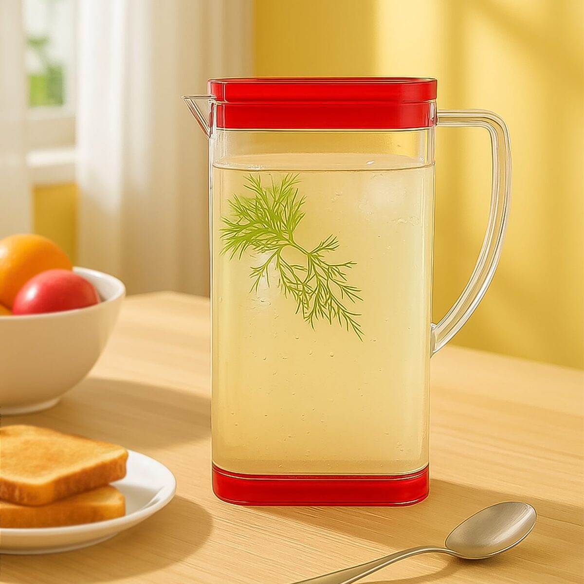 2000Ml Square Jug For Carrying Water And Types Of Juices And Beverages And All. - Image 1