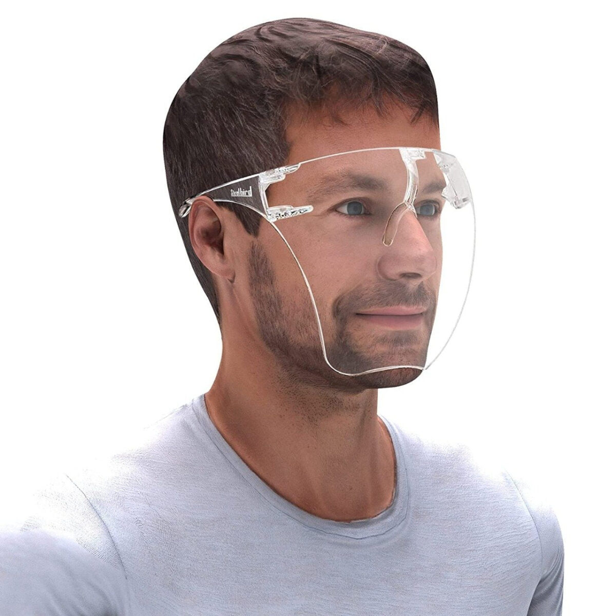 Multipurpose Clear Face Shield Anti-fog Anti-Scratch Protective Fashion Wear for Men - Image 4