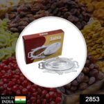 Plastic Peacock Dry Fruit Silver Finish Serving Tray - Image 2