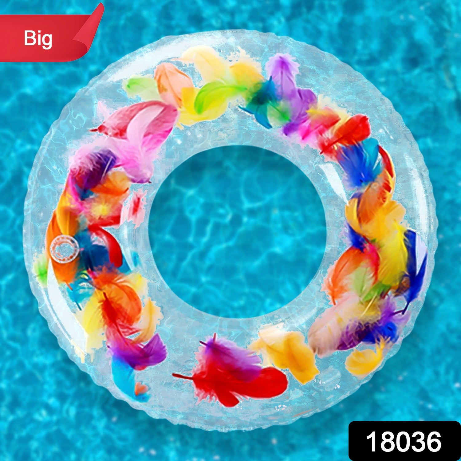 28d726d5-af7e-47fb-9be0-29151e2657c8.jpg Swim Ring, For Adults, Conveniently Portable, Feathers, Swimming Ring, For Water Play, For Beaches, Swimming, Summer Vacation, Women's, Men's (1 Pc) - Image 2