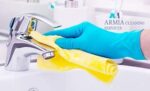 Flock line Reusable Rubber Hand Gloves (Blue) - 1pc - Image 3