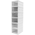 6-Layer Stackable Foldable Storage Organizer Cart for Clothes, Kitchen, Closet & Bathroom - Image 4