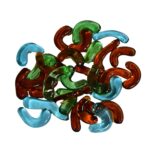 Glass Gem Stone, Flat Round Marbles Pebbles for Vase Fillers, Attractive pebbles for Aquarium Fish Tank.