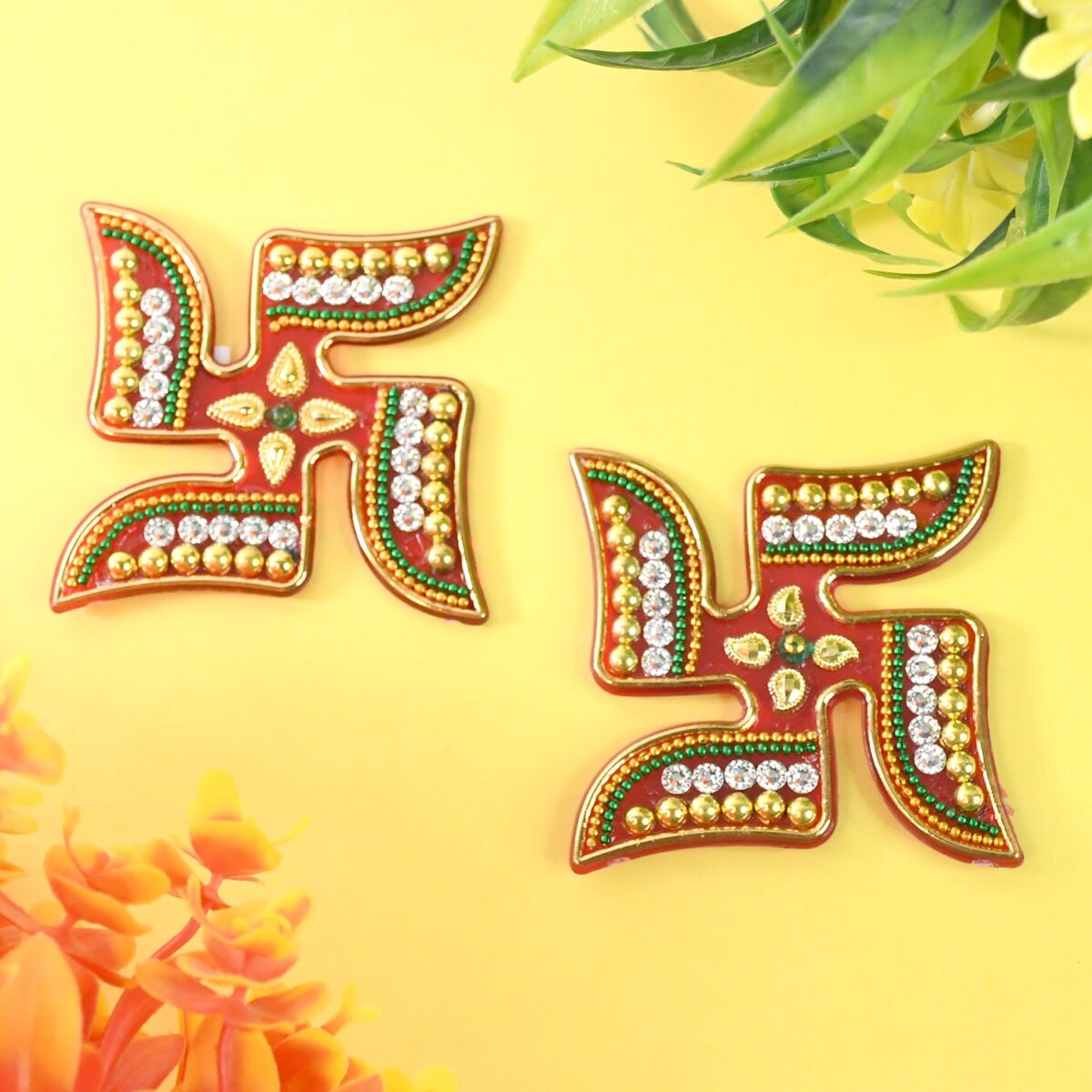 Decorative Swastik Sticker (2Pc Set) - Image 1