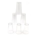 Plastic Drinking Glass Juice Glass Water Glass Set of 6 Transparent Glass - Image 6