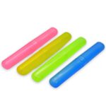4-Piece Anti-Bacterial Plastic Toothbrush Cover Set â€“ Travel Holder Cases - Image 4