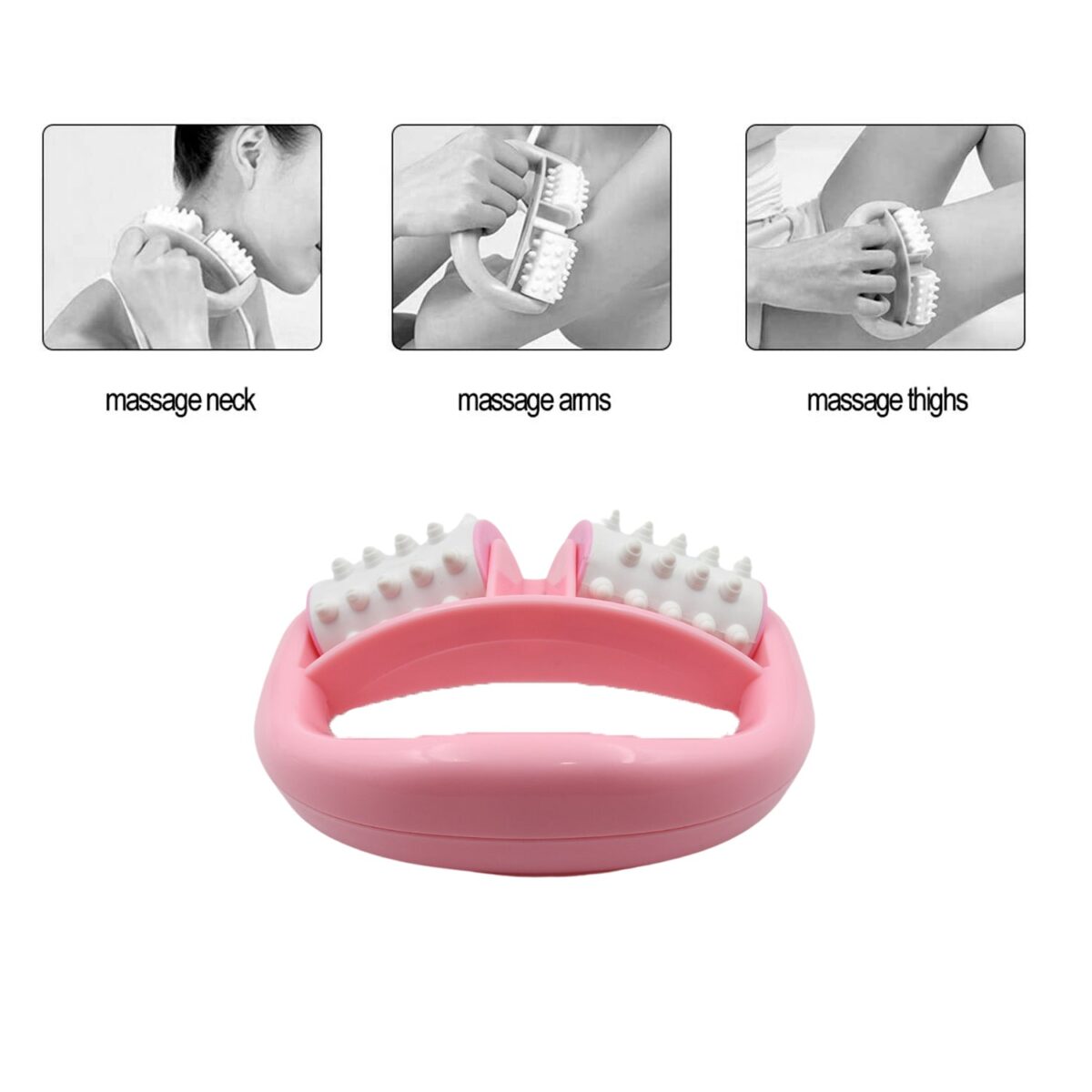 Plastic Massage Roller - 2-Roller Manual Design for Cellulite & Muscle Pain Relief - Image 5
