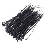3Ã—100 MM Nylon Self Locking Cable Ties, Heavy Duty Strong Zip Wire Tie. Pack of 100pc - Black