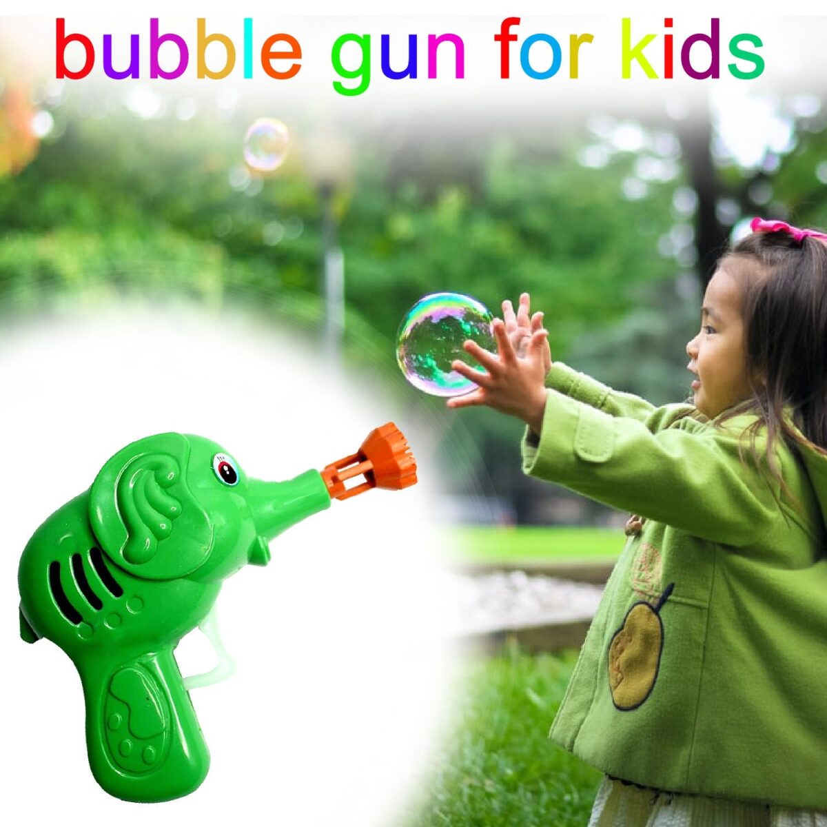 elephant bubble gun for kids  /  kids toys bubble gun Toy Bubble Maker - Image 3