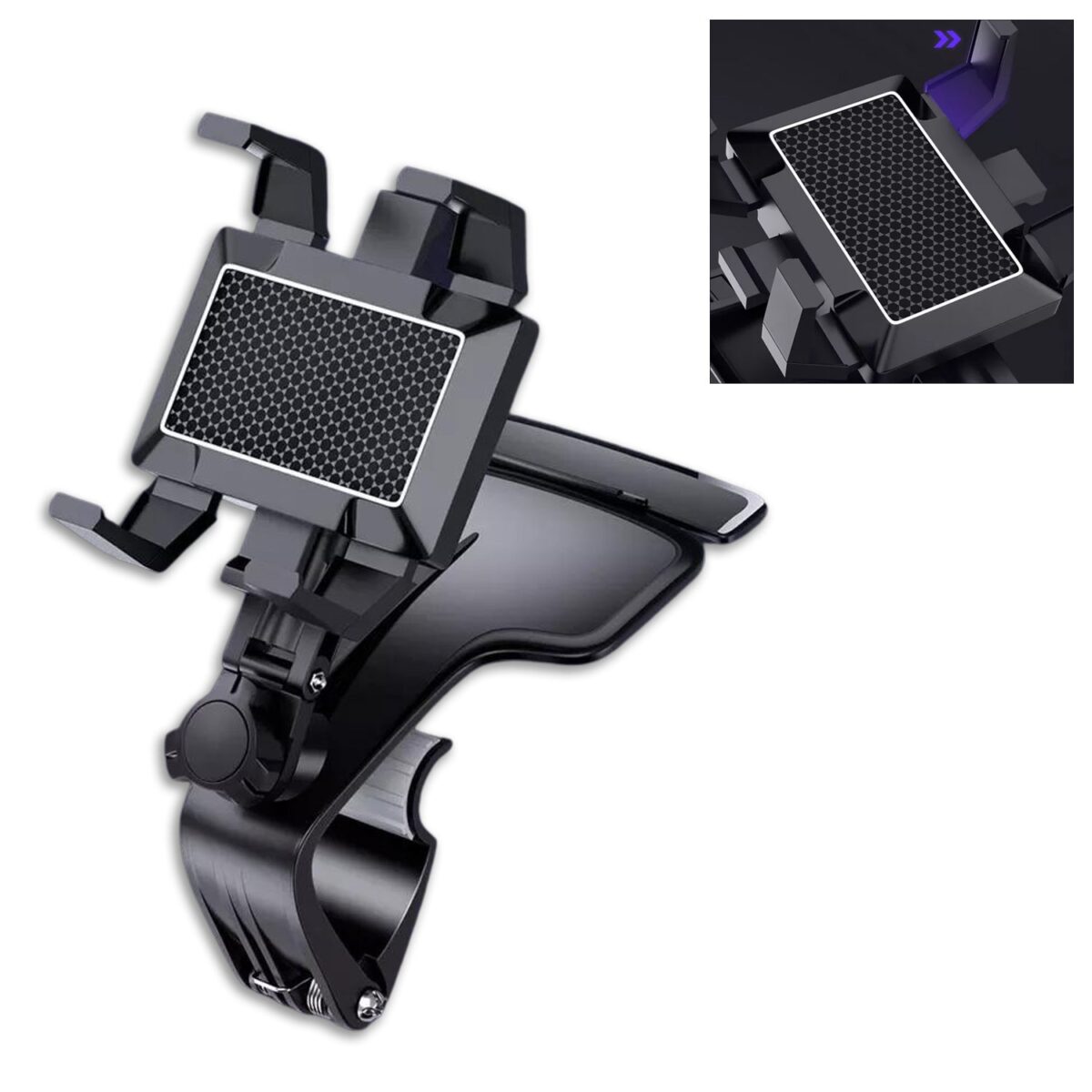 Car Mobile Phone Holder Mount Stand with 360 Degree. Stable One Hand Operational Compatible with Car Dashboard. - Image 7