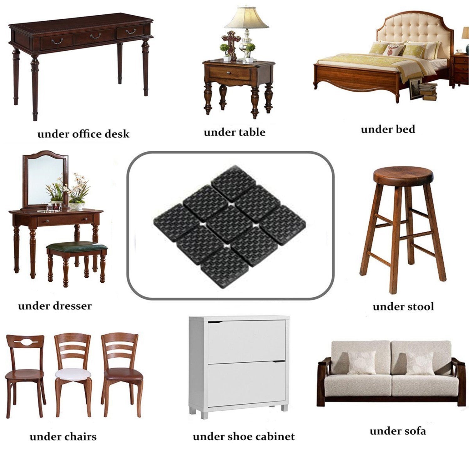 2_c86a4fc1-9280-439a-9b64-9b9272d23dcc.jpg Furniture Protection Pad Furniture Anti Slip Floor Protection (9 Pcs Set) - Image 3