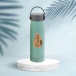 Creative Wheat Glass Water Bottle with Phone Holder (380ml, 80 Pc MOQ) - Image 6