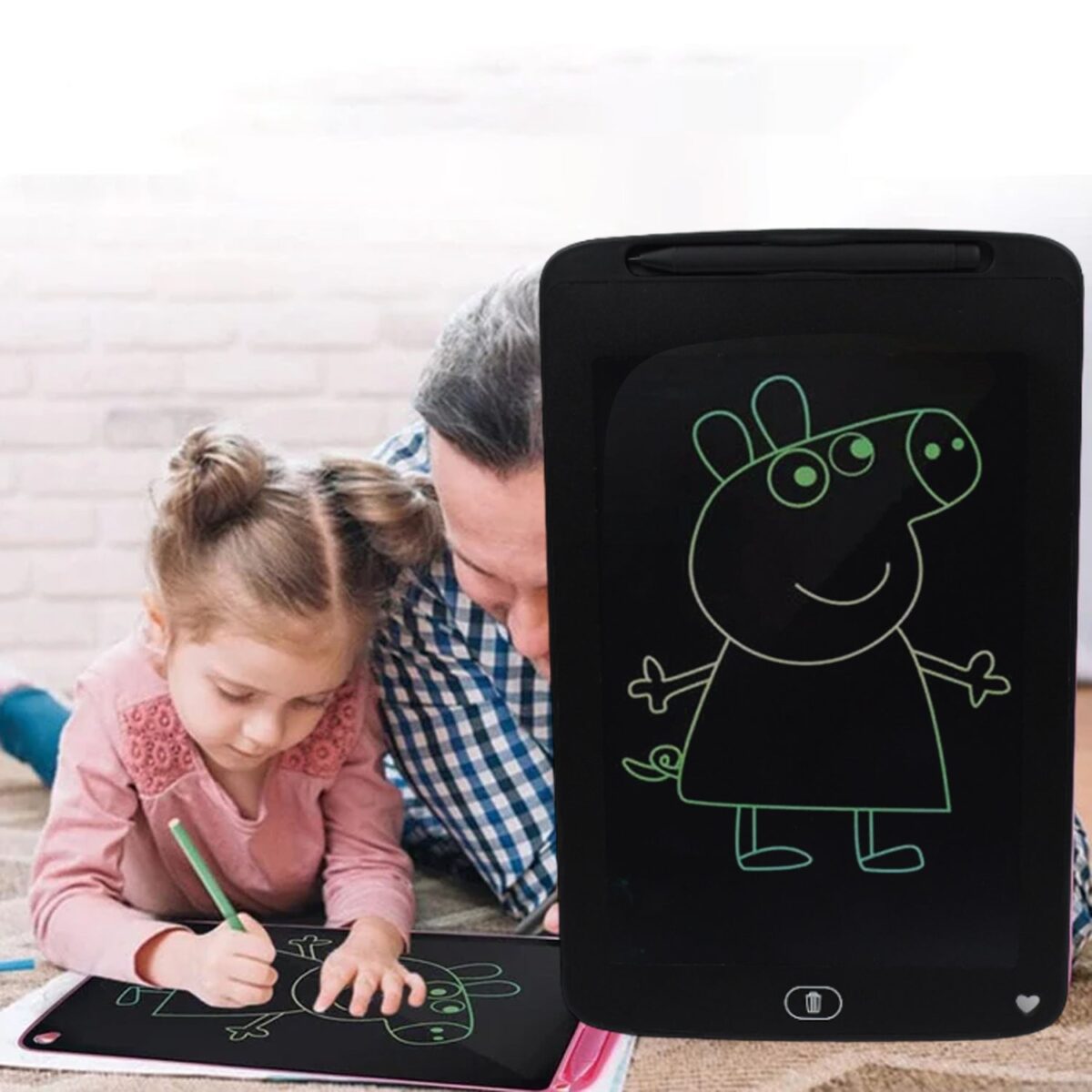 Portable LCD Writing Board Slate Drawing Record Notes Digital Notepad with Pen Handwriting Pad Paperless Graphic Tablet for Kids 12 inch - Image 1