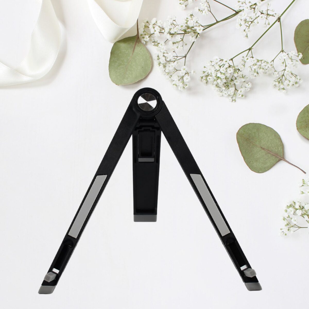 Slim Tablet Mobile Stand Adjustable Foldable Tablet Stand Scaffold (1 Pc) - Image 1