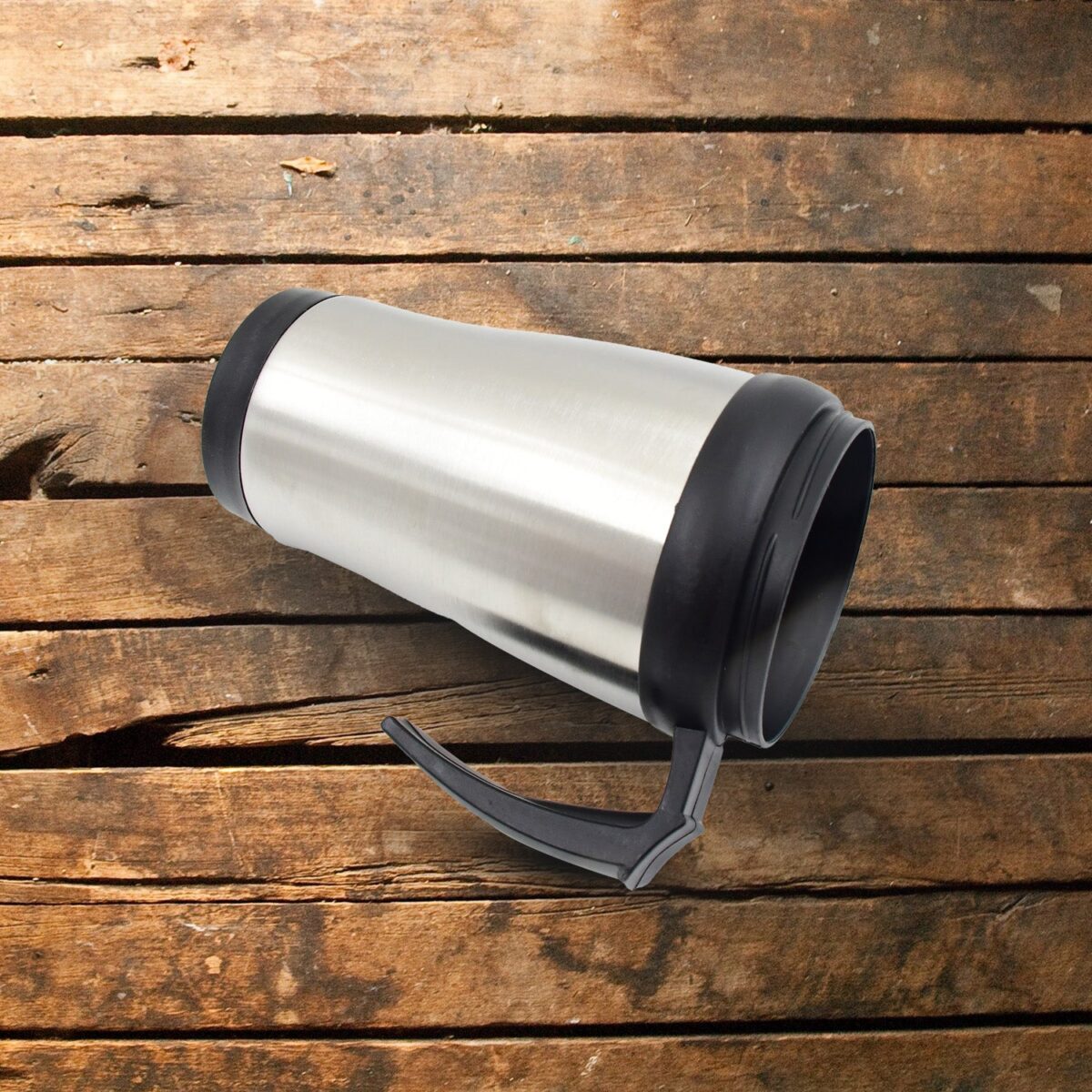 Stainless Steel Vacuum Glass Insulated Glass Coffee Cups (With Lid & Handle / 1 pc) - Image 9