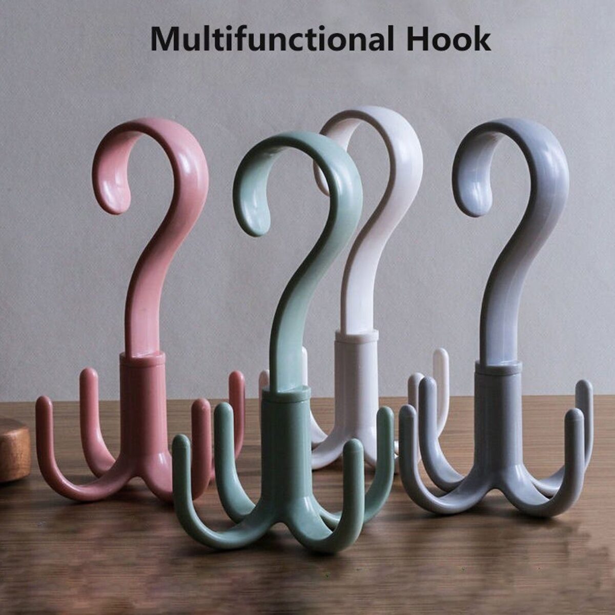 4-Claw Multi-Function 360 Degree Rotatable Purse Rack Handbag Hanger Hook - Image 4
