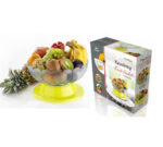 Absolute Plastic Round Revolving Fruit and Vegetable Bowl - Image 4