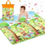 Waterproof Double Side Baby Play Floor Mat for Kids Home With Bag (Size 120 x 180cm)