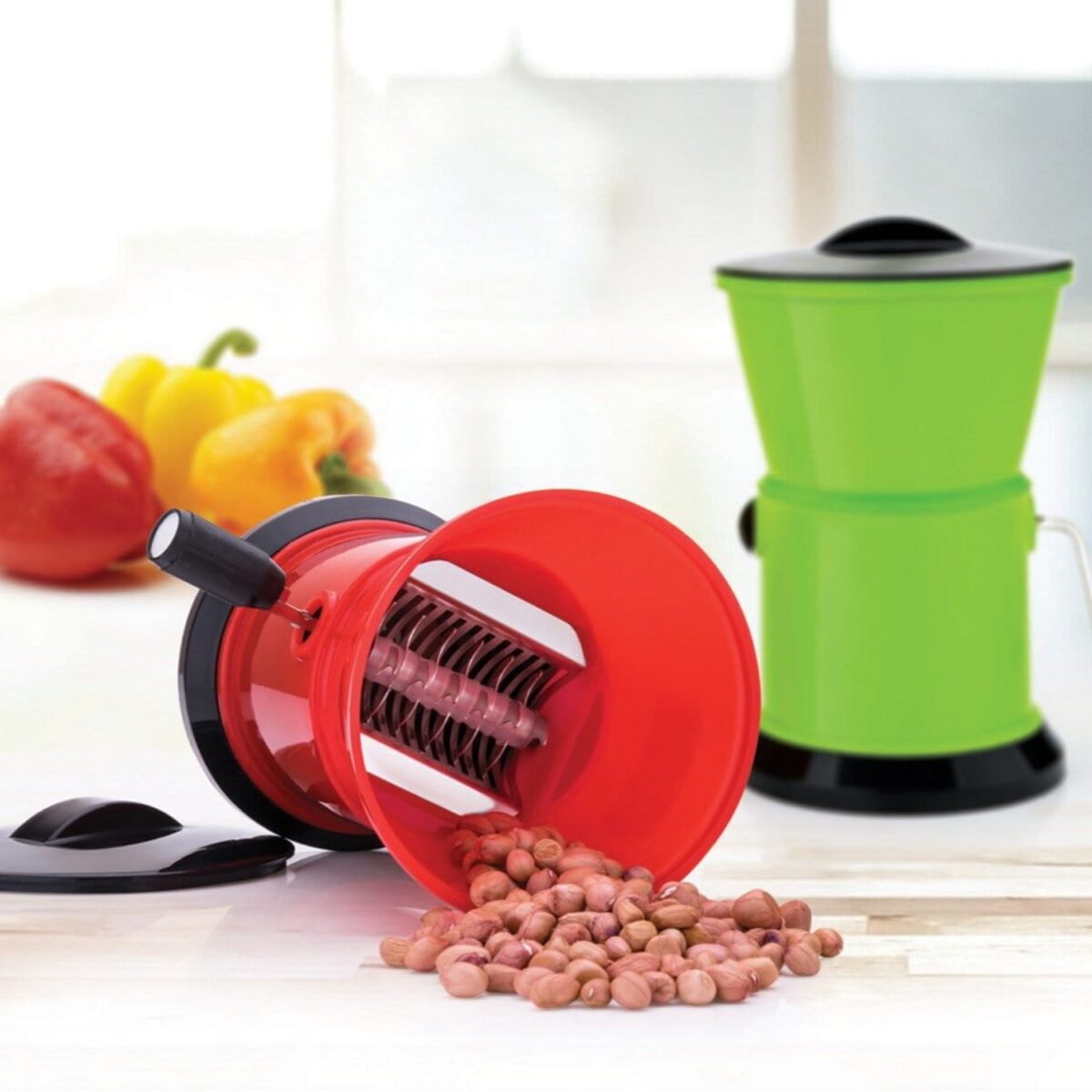 Round Chilly Cutter and grinder tool with effective sharp chopping and cutting blade system. - Image 4