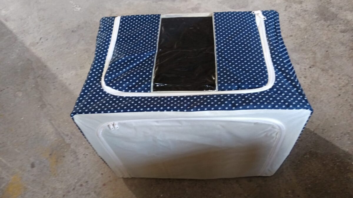 Foldable Steel Frame Clothes Living Storage Organizer Handled Bag - Image 6