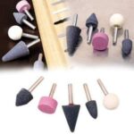 '-5 Pcs Shank Abrasive Mounted Stone (Multicolour) - Image 3