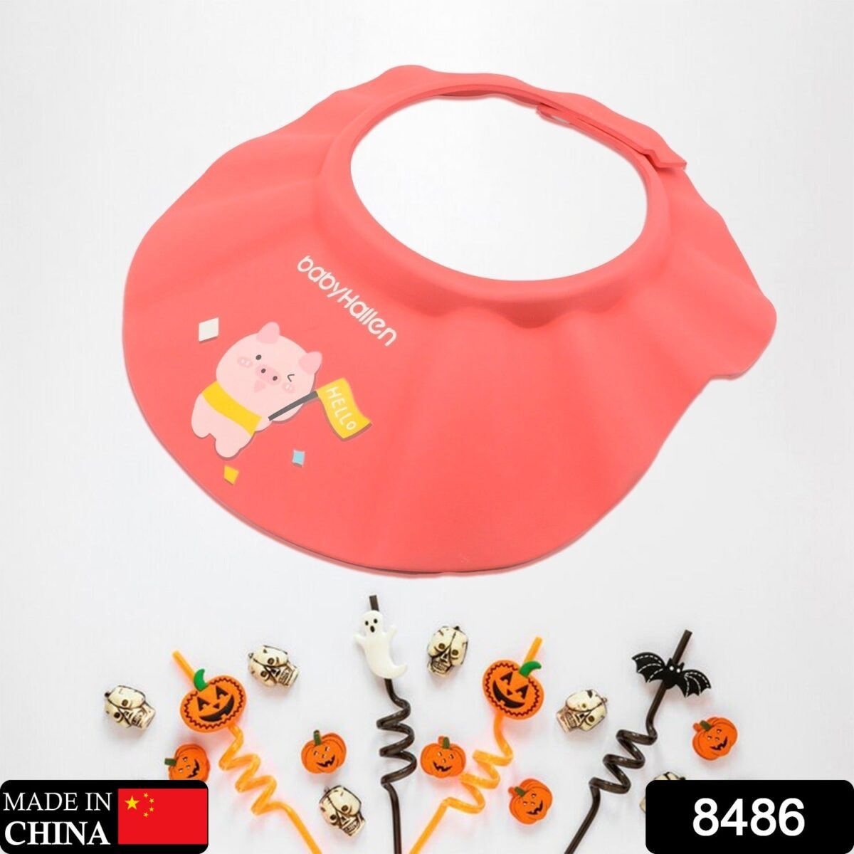 Tear-Free Bath Time: Adjustable Baby Shower Cap (Protects Eyes & Ears) - Image 1