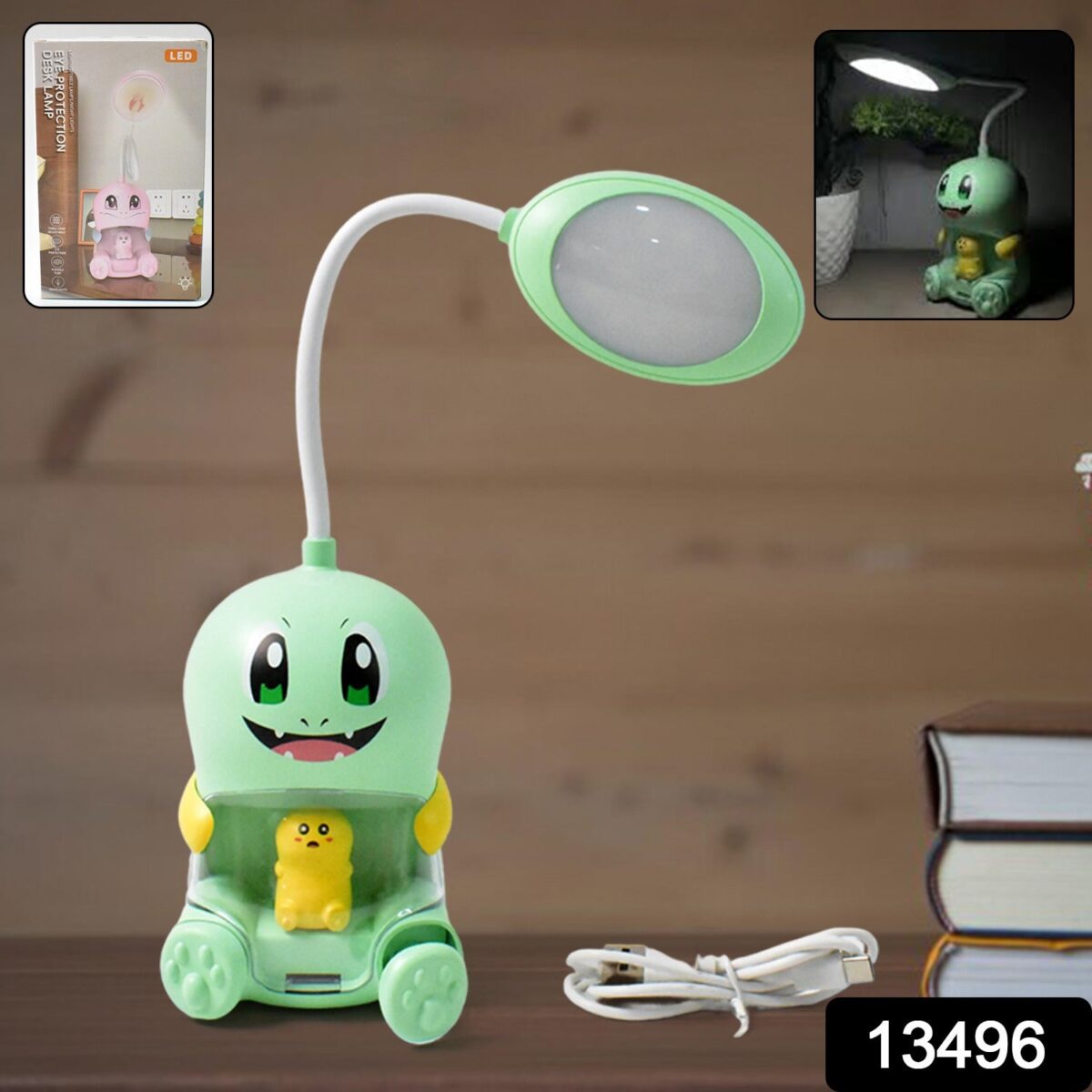 Cartoon LED Desk Light, LED Lamps Button Control (1 Pc / Mix Color) - Image 2