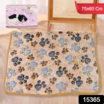 Pet Soft Cat Dog Blanket, Soft Warm Sleep Mat (75Ã—60 Cm / 1 Pc / Mix Color & Design) - Image 2