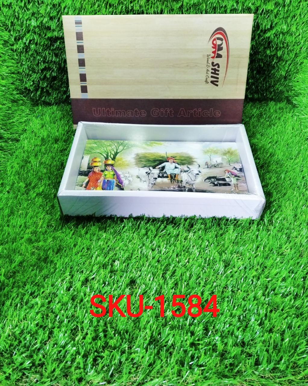 36d0c2dd-5a43-456e-9120-00c833992311.jpg Decorative Wooden Landscape Art with Hooks for Wall Hanging - Image 3