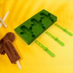 Ice Cream Mould sicle Mold, Cactus Shape Ice  Molds Homemade sicle for DIY Ice sicle, 3-Cavity Summer Food Kitchen Tools (1 Pc) - Image 4