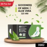 Sanitary Pads for Women With Goodness of Neem & Aloe Vera | Ultra Thin | Leakage Protection | PH Balance | With Antibacterial Anion Chip | 5X More Absorbance (320 mm / 36 Pads) - Image 2