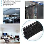 3Ã—100 MM Nylon Self Locking Cable Ties, Heavy Duty Strong Zip Wire Tie. Pack of 100pc - Black - Image 3